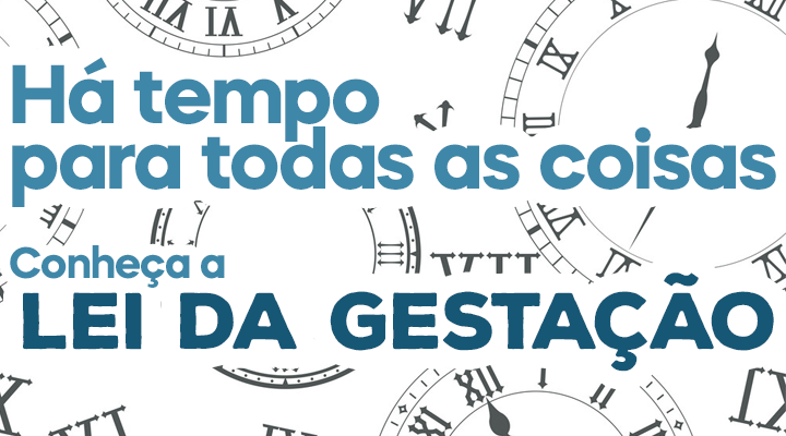 Há tempo para todas as coisas. Conheça a Lei da Gestação!